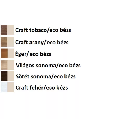 Konyhai sarokgarnitúra KS02 (Craft tobaco/safari)