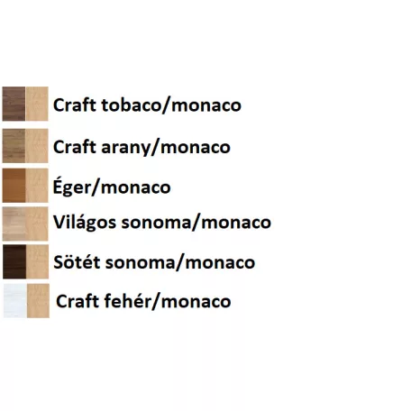 Konyhai sarokgarnitúra KS02 (Craft tobaco/safari)
