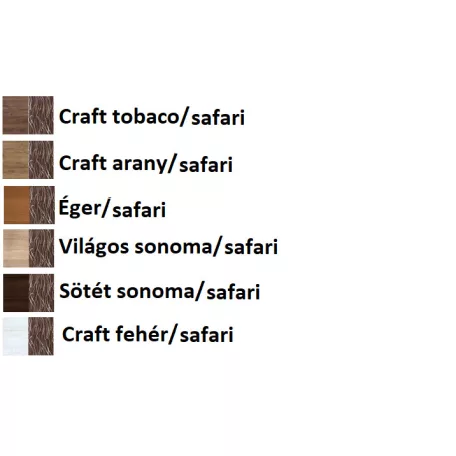 Konyhai sarokgarnitúra KS02 (Craft tobaco/safari)