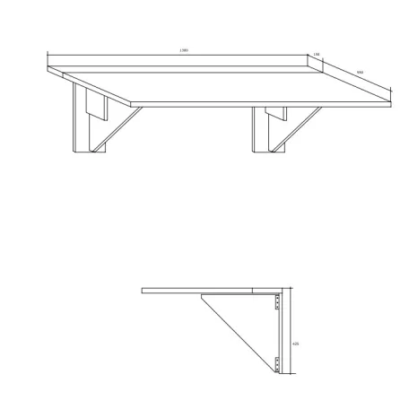EXPERT 9 összecsukható konyhai asztal