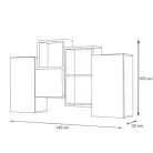 BLOX III 28 komód fehér-fekete