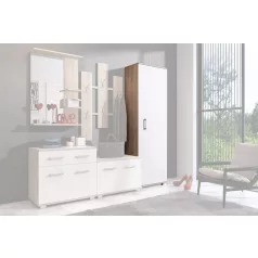 LARA szekrény sonoma tölgy/fehér