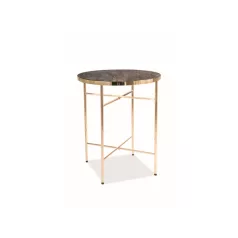 IBIZA C dohányzóasztal fi 42 üveg Z EFEKTEM MARMURU/arany