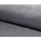 AZURRO velvet 140 x 200-as ágykeret ágyráccsal, szürke színben