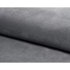   AZURRO velvet 140 x 200-as ágykeret ágyráccsal, szürke színben