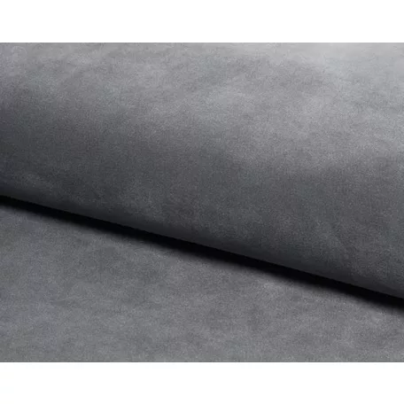 AZURRO velvet 140 x 200-as ágykeret ágyráccsal, szürke színben