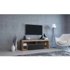 EVEREST Tv szekrény old wood + antracit led világítással