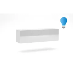 VIVO 03 függő szekrény + LED fehér/fehér fényes