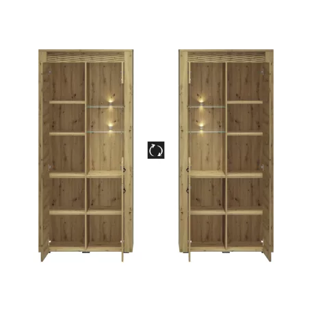 Artis 04 witryna 3d dąb artisan