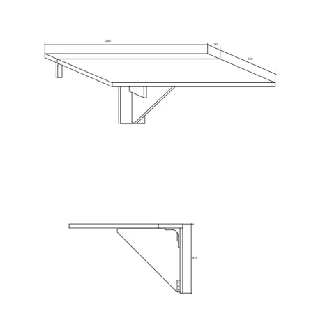 EXPERT 8 összecsukható konyhai asztal