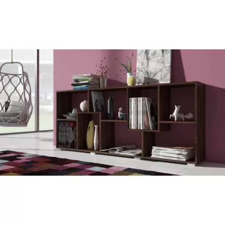 DOMINO könyvespolc sötét sonoma