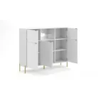 DIAMOND DI03 KOMÓD 5D FEHÉR/FEHÉR+LED