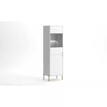 DIAMOND DI04 VITRIN 2D FEHÉR/FEHÉR + LED