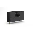 DIAMOND DI02 KOMÓD 3D FEKETE/FEKETE+LED