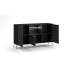 DIAMOND DI02 KOMÓD 3D FEKETE/FEKETE+LED