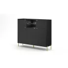 DIAMOND DI03 KOMÓD 5D FEKETE/FEKETE+LED