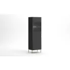 DIAMOND DI04 VITRIN 2D FEKETE/FEKETE + LED