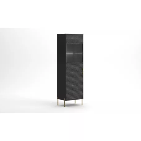 DIAMOND DI04 VITRIN 2D FEKETE/FEKETE + LED