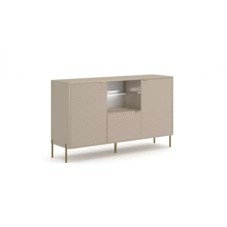 DIAMOND DI02 KOMÓD 3D BÉZS/BÉZS+LED