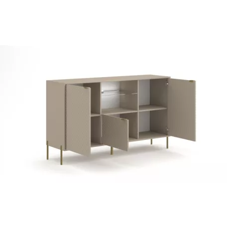 DIAMOND DI02 KOMÓD 3D BÉZS/BÉZS+LED