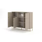 DIAMOND DI03 KOMÓD 5D BÉZS/BÉZS+LED