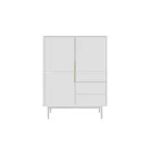 VIVA KOMODA MAGAS 3D3S FEHÉR/FEHÉR