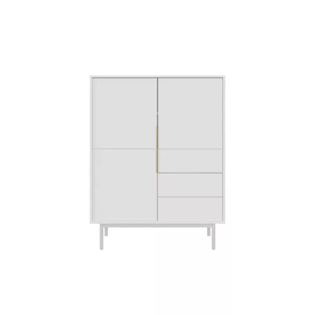 VIVA KOMODA MAGAS 3D3S FEHÉR/FEHÉR