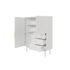 VIVA KOMODA MAGAS 3D3S FEHÉR/FEHÉR