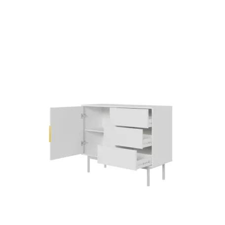 VIVA KOMÓD 1D3S 104 FEHÉR/FEHÉR