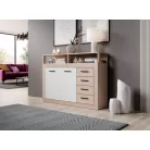 LUNA MIDI A KOMÓD 2D4S TÖLGY SONOMA/FEHÉR