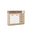 LUNA MIDI A KOMÓD 2D4S TÖLGY SONOMA/FEHÉR