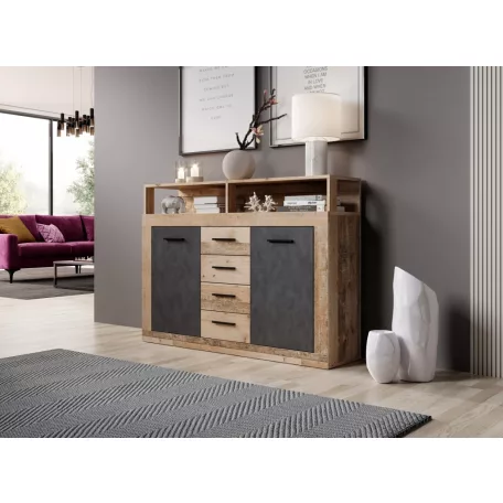 LUNA MIDI B KOMÓD 2D4S OLD STYLE LIGHT/MATERA