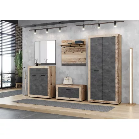 LUNA2 CIPŐSZEKRÉNY 1D OLD STYL LIGHT/MATERA