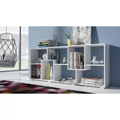 DOMINO könyvespolc fehér