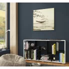 DOMINO C könyvespolc fekete/fehér