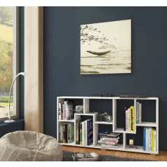 DOMINO C könyvespolc fehér