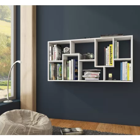 DOMINO C könyvespolc fehér