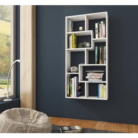 DOMINO C könyvespolc fehér