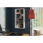 DOMINO B könyvespolc sonoma/fehér