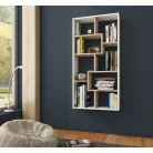 DOMINO C könyvespolc sonoma/fehér