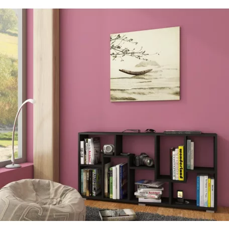 DOMINO C könyvespolc fekete