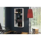 DOMINO B könyvespolc fekete/fehér