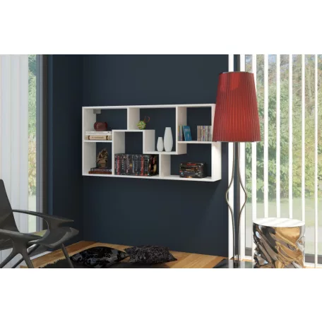 DOMINO B könyvespolc fehér