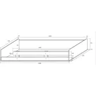 ANTRESOLA balos többfunkciós ágy gyerekszobába (craft fehér-grafit)